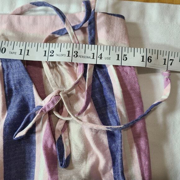 Bebop Striped Midi Halter Dress Size M Rayon Cotton Summer Boho Casual - Picture 8 of 10